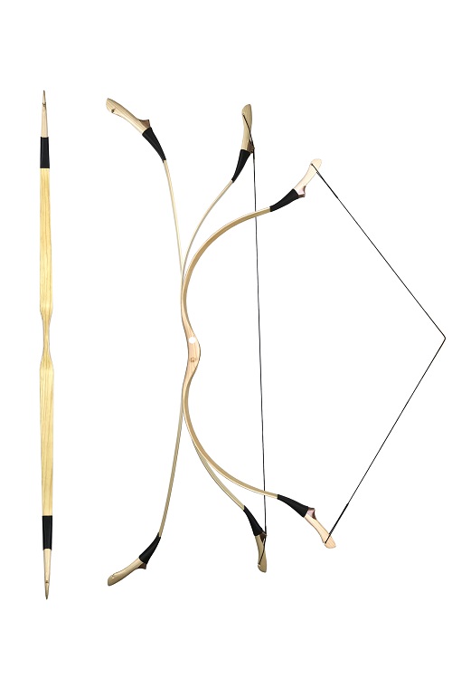 LAMINATED MONGOL TRADITIONAL RECURVE BOW FROM KASSAI